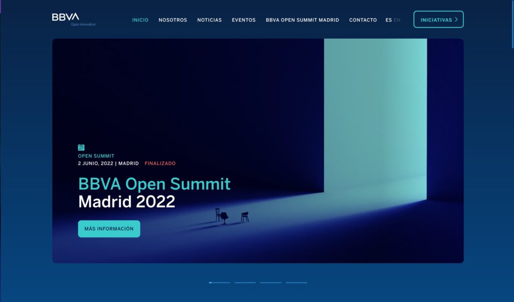 screenshot of the start page of the site  https://openinnovation.dgrees.studio/en/