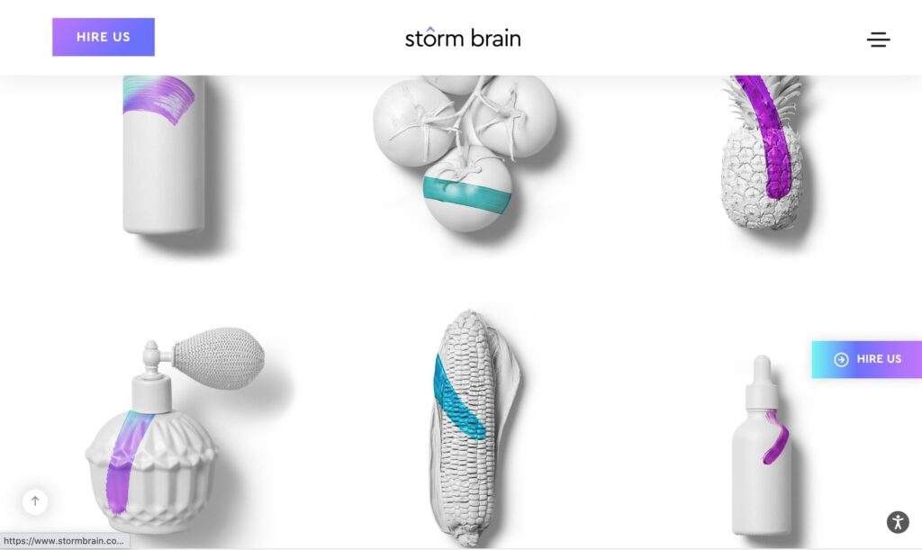 screenshot of the start page of the site  https://www.stormbrain.com/